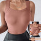 🏆 Last Day Special Price £8.99 ! 💐 Women’s U-Neck Tank Tops with Built-In Bra