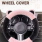 ⏰Universal Non-slip Soft Cute Cat Ears Plush Steering Wheel Cover🐼😽