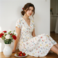 😍2026 NEW SALE-50% OFF🌿Women's V-Neck Floral Print Dress with Twist Waist