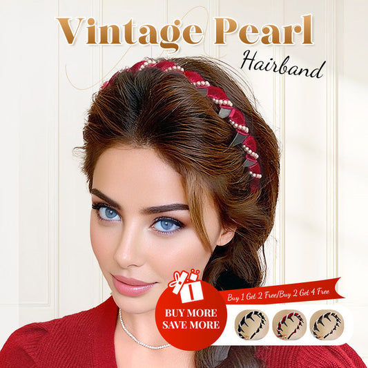 🔥Buy 1 Get 2 Free🎨⭐Vintage High Cranium Artificial Pearl Hairband