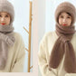 🌹Padded and thickened hooded scarf one-piece hat, 🔥🔥warm squirrel fleece wind and snow hat
