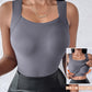 🏆 Last Day Special Price £8.99 ! 💐 Women’s U-Neck Tank Tops with Built-In Bra