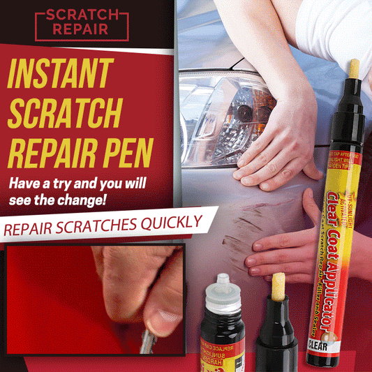 🚗 BUY 1 GET 1 FREE! ✨ Instant Scratch Repair Pen - Fills & Blends in 60s, Clear Coat for All Car Colors 🛠️📦
