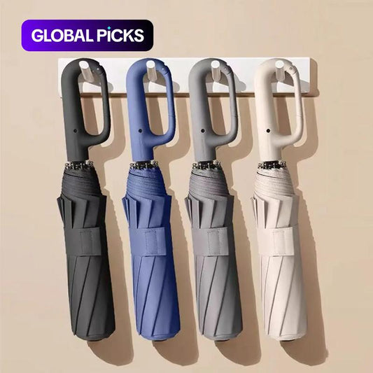 ⏰LAST DAY SALE 47% OFF🔥StormShield™ Automatic Folding Umbrella – Windproof, Waterproof & Compact ☔ with Loop Buckle for Everyday Carry 🌬️💧