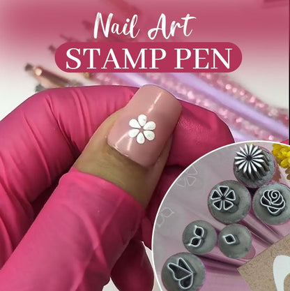 💗LAST DAY SALE 60% OFF⚡50K+ SOLD💕 Nail Art Stamp Pen💅🏻
