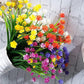 Outdoor Artificial Flowers(2 bundles）Free postage Delivered to your door