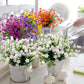 Outdoor Artificial Flowers(2 bundles）Free postage Delivered to your door