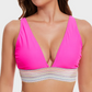 👙High Waisted Tummy Control Colour Block Bikini Sets