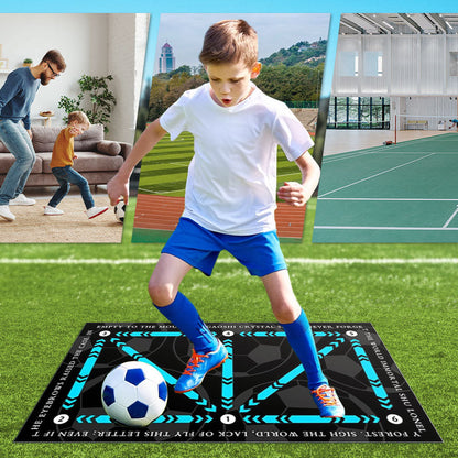 🎅LAST DAY SALE 50% OFF - ⚽Soccer Train Mat for All Levels Non-Slip Silent