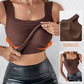 🏆 Last Day Special Price £8.99 ! 💐 Women’s U-Neck Tank Tops with Built-In Bra
