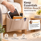 🥳2026 HOT SALE🥳💞50K+ SOLD! 🛏️ Bedside Hanging Storage Bag‑Multi‑Pocket Bed Caddy Organizer, Felt Hanging Pouch for Dorm Bunk Bed Hold Tablet Book Phone Stationery