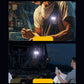 Multifunctional 2 LED Flashlight Magnetic Working Light