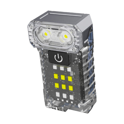 Multifunctional 2 LED Flashlight Magnetic Working Light