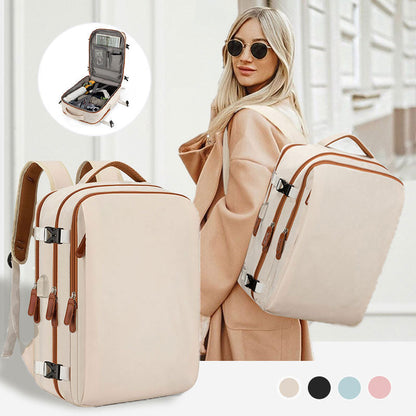 Large Capacity Light Travel Full-open Suitcase Backpack