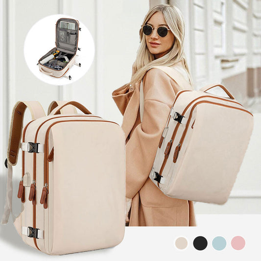 Large Capacity Light Travel Full-open Suitcase Backpack