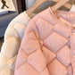 Women's Winter Button Down Quilted Jacket