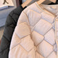 Women's Winter Button Down Quilted Jacket