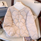 Women's Winter Button Down Quilted Jacket
