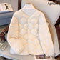 Women's Winter Button Down Quilted Jacket