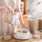 Cereal Dispenser Easy Flow Storage Jar Plastic Grocery Container