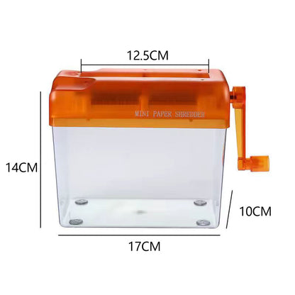 Mini Hand Crank Paper Document Shredder