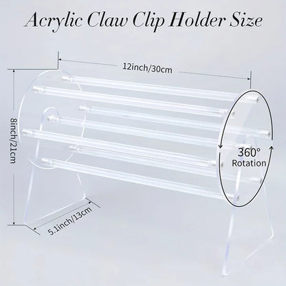 [Gift] Acrylic Rotating Hair Claw Clip Holder