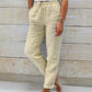 👖 50% OFF NOW! 🌿 Women's Elastic Waist Cotton Linen Wide Leg Pants – Breathable, Lightweight & Relaxed Fit ☀️