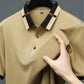 🔥Men's Stretch Ice Silk Short Sleeve Lapel T-shirt