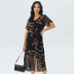 💝✨Flowy V-Neck Printed Long Dress