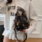 Women's Fashion Print Multi-Layer Shoulder Bag