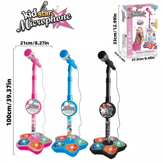 🎁🎄Christmas Sale 50% OFF! 🎤✨Microphone Toy, Karaoke Machine Toy with Light