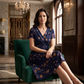 😍2026 NEW SALE-50% OFF🌿Women's V-Neck Floral Print Dress with Twist Waist