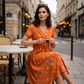 😍2026 NEW SALE-50% OFF🌿Women's V-Neck Floral Print Dress with Twist Waist