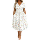 😍2026 NEW SALE-50% OFF🌿Women's V-Neck Floral Print Dress with Twist Waist