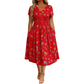 😍2026 NEW SALE-50% OFF🌿Women's V-Neck Floral Print Dress with Twist Waist