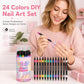 💅 12-Color Dual-Tip Nail Art Pens – Easy DIY Nail Designs