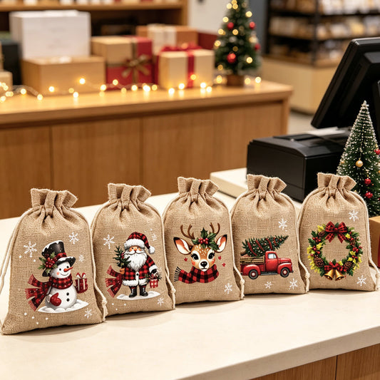 🎅Christmas Drawstring Gift Bags